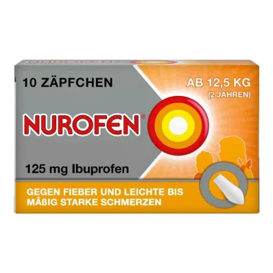 NUROFEN Junior 125 mg suppositorier, 10 stk