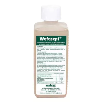 WOFASEPT Desinfektionsmiddel til instrumenter og overflader, 250 ml