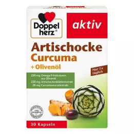 DOPPELHERZ Artiskok+olivenolie+kurkuma kapsler, 30 kapsler