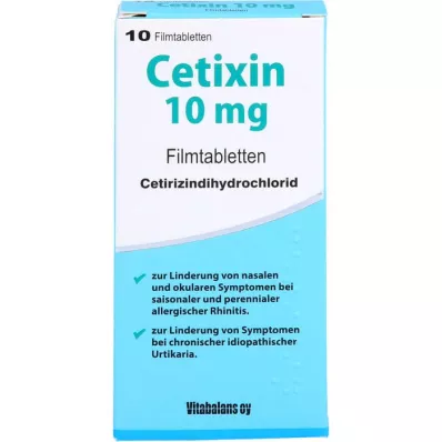 CETIXIN 10 mg filmovertrukne tabletter, 10 stk