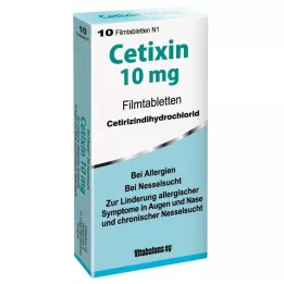 CETIXIN 10 mg filmovertrukne tabletter, 10 stk