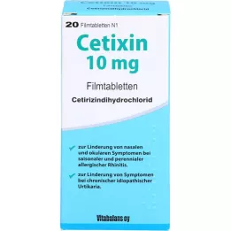 CETIXIN 10 mg filmovertrukne tabletter, 20 stk