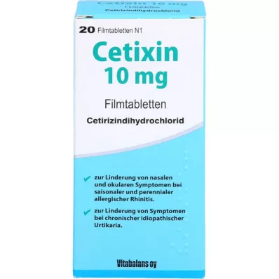 CETIXIN 10 mg filmovertrukne tabletter, 20 stk