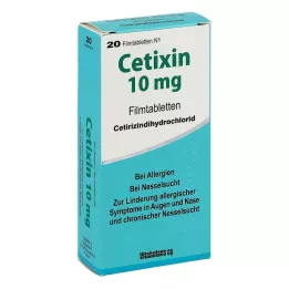 CETIXIN 10 mg filmovertrukne tabletter, 20 stk