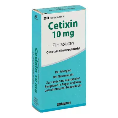 CETIXIN 10 mg filmovertrukne tabletter, 20 stk