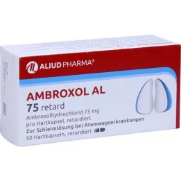 AMBROXOL AL 75 retard kapsler med forlænget udløsning, 50 stk