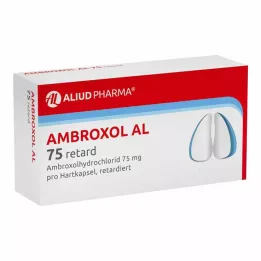 AMBROXOL AL 75 retard kapsler med forlænget udløsning, 50 stk