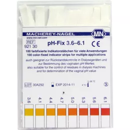 PH-FIX Indikatorpinde pH 3,6-6,1, 100 stk