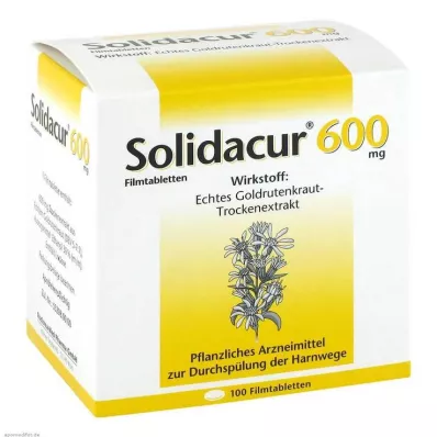 SOLIDACUR 600 mg filmovertrukne tabletter, 100 stk