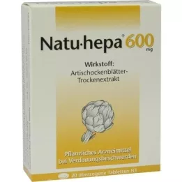 NATU HEPA 600 mg overtrukne tabletter, 20 stk