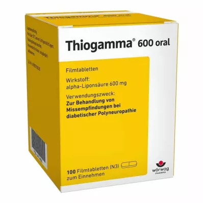 THIOGAMMA 600 orale filmovertrukne tabletter, 100 stk