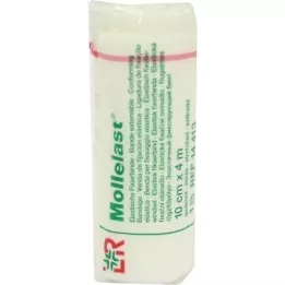 MOLLELAST Bandager 10 cmx4 m hvid, 1 stk