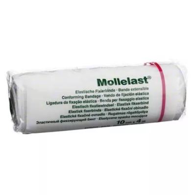 Mollelast 10cmx4m hvid, 1 stk