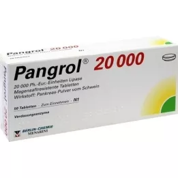 PANGROL 20.000 enterotabletter, 50 stk