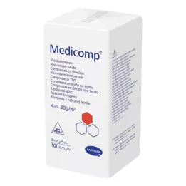 MEDICOMP Non-woven komp. usteril 5x5 cm 4-lags, 100 stk