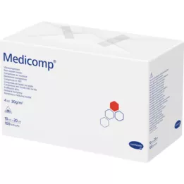 MEDICOMP Ikke-steril non-woven 10x20 cm 4-lags, 100 stk