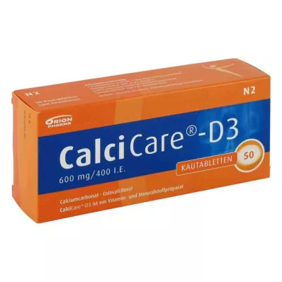 CalciCare-D3 600mg/400 internationale enheder (50 stk.)
