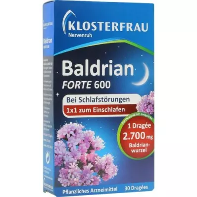 KLOSTERFRAU Baldr.forte 600 Nervenruh tabletter, 30 stk