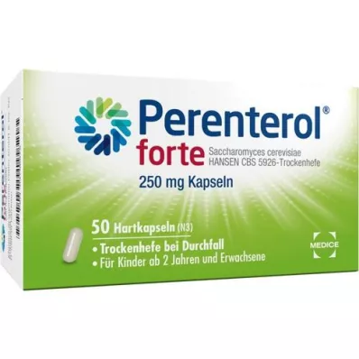 PERENTEROL forte 250 mg kapsler, 50 stk