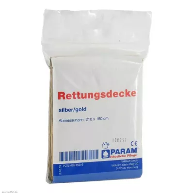 RETTUNGSDECKE guld/sølv, 1 stk RETTUNGSDECKE guld/sølv, 1 stk