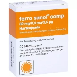 FERRO SANOL komp. Hårde kapsler med overskydende pellets, 20 stk