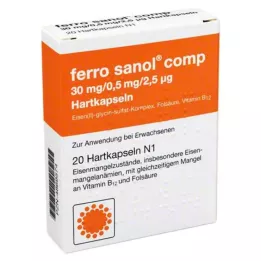 FERRO SANOL komp. Hårde kapsler med overskydende pellets, 20 stk