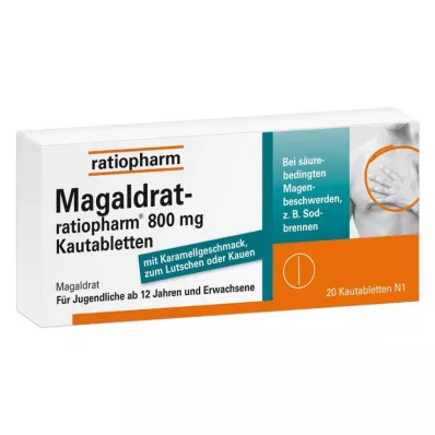 Magaldrat-ratiopharm® 800 mg tyggetabletter, 20 stk