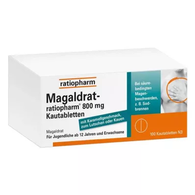 Magaldrat-ratiopharm® 800 mg tyggetabletter, 100 stk