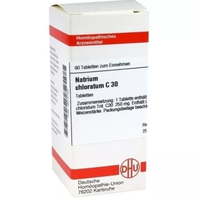 NATRIUM CHLORATUM C 30 Tabletter, 80 Kapsler