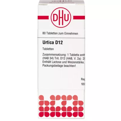 URTICA D 12 tabletter, 80 kapsler