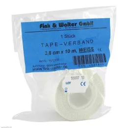 TAPE-Bandage 3,8 cmx10 m hvid, 1 stk