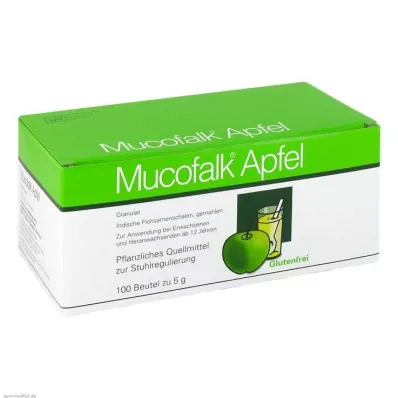 MUCOFALK Æblegranulat til fremstilling af en enkelt pose, 100 stk