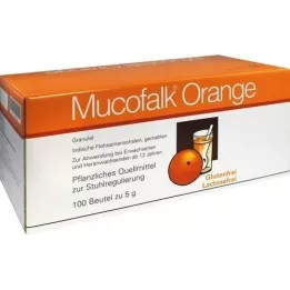 MUCOFALK Orange granulat til fremstilling af en enkelt pose, 100 stk