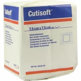 CUTISOFT Ikke-vævede kompresser 7,5x7,5 cm, usterile, 100 stk