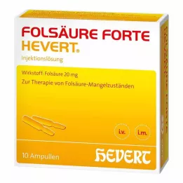 FOLSÄURE HEVERT forte-ampuller, 10X2 ml