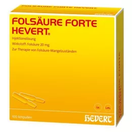 FOLSÄURE HEVERT forte-ampuller, 100X2 ml