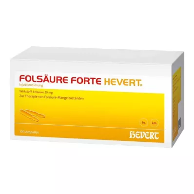FOLSÄURE FORTE HEVERT® ampuller, 100X2 ml