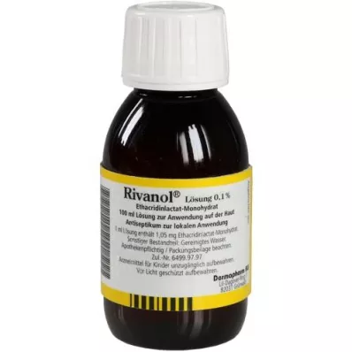 RIVANOL Opløsning 0,1%, 100 ml