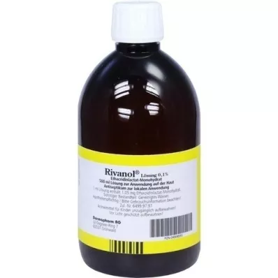 RIVANOL Opløsning 0,1%, 500 ml