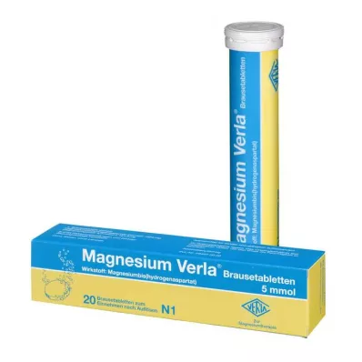 MAGNESIUM VERLA Brusetabletter, 20 stk MAGNESIUM VERLA Brusetabletter, 20 stk