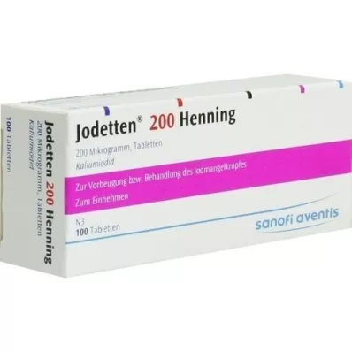 JODETTEN 200 Henning-tabletter, 100 stk