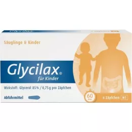 GLYCILAX Stikpiller til børn, 6 stk