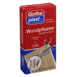 GOTHAPLAST Sårplaster elastisk 4 cmx1 m skåret, 1 stk