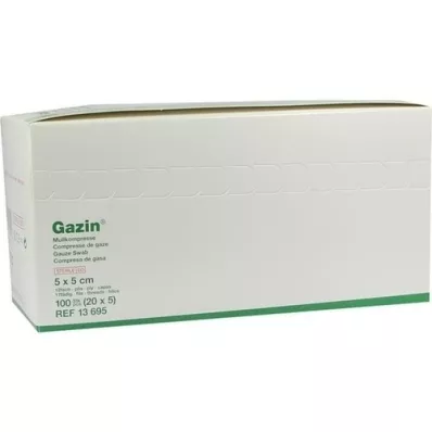 GAZIN Gaze komp. 5x5 cm steril 12x, 20X5 stk