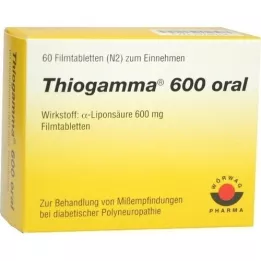 THIOGAMMA 600 orale filmovertrukne tabletter, 60 stk