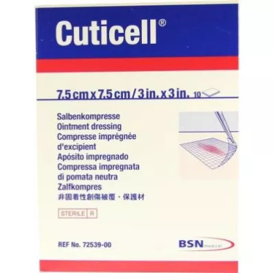 CUTICELL Salvekompresser 7,5x7,5 cm, 10 stk