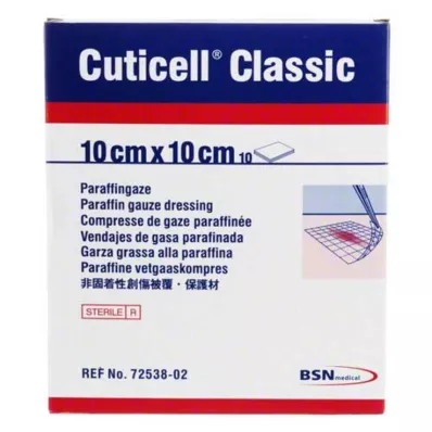 CUTICELL Klassisk sårgaze 10x10 cm, 10 stk CUTICELL Klassisk sårgaze 10x10 cm, 10 stk