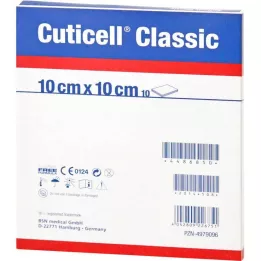 CUTICELL Klassisk sårgaze 10x10 cm, 100 stk