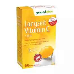 GESUND LEBEN Langtidsvirkende C-vitamin+zink-kapsler, 60 stk