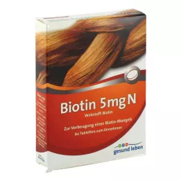 GESUND LEBEN Biotin 5 mg N-tabletter, 60 kapsler